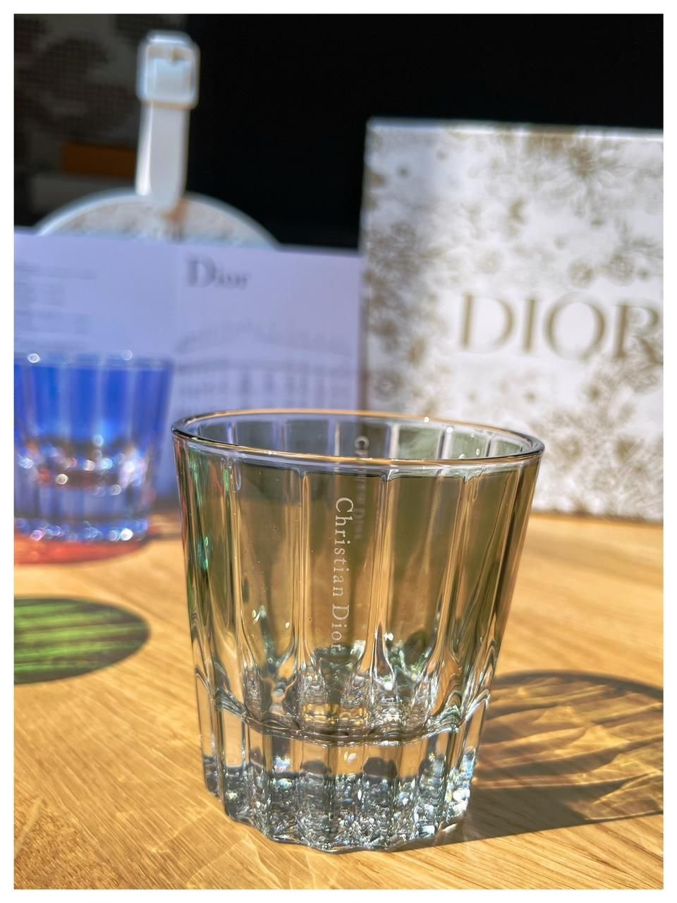 colored glass set of 2 pieces - Dior Cups | Aleppo Gift UAE